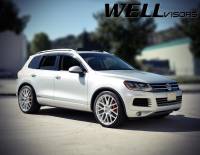 WellVisors - WellVisors Side Window Deflectors Volkswagen Touareg 11-17 With Chrome Trim - Image 2