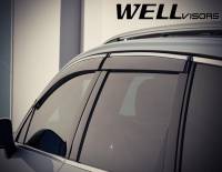 WellVisors - WellVisors Side Window Deflectors Volkswagen Touareg 11-17 With Chrome Trim - Image 3