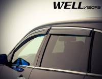 WellVisors - WellVisors Side Window Deflectors Acura MDX 07-13 With Chrome Trim - Image 4