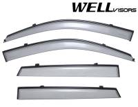 WellVisors Side Window Deflectors Hyundai Tucson 05-09 With Black Trim