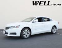 WellVisors - WellVisors Side Window Deflectors Chevrolet Impala Sedan 2014+ w/ Chrome Trim - Image 4