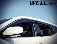 WellVisors - WellVisors Side Window Deflectors Hyundai Santa Fe Sport 13-18 With Chrome Trim - Image 3