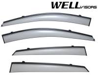 WellVisors Side Window Deflectors Hyundai Tucson 10-15 With Black Trim