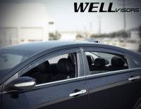 WellVisors - WellVisors Side Window Deflectors Hyundai Sonata 11-14 With Black Trim - Image 3