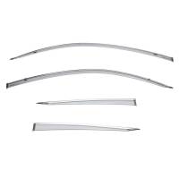 WellVisors - WellVisors Side Window Deflectors Honda Civic Coupe 2016+ w/ Chrome Trim - Image 1