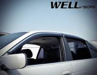 WellVisors - WellVisors Side Window Deflectors BMW E39 5-Series 97-03 With Chrome Trim - Image 3