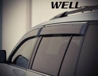 WellVisors - WellVisors Side Window Deflectors Toyota Highlander 08-13 Chrome Trim - Image 3