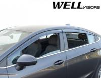 WellVisors - WellVisors Side Window Deflectors Chevrolet Cruze 16-19 with Black trim - Image 3