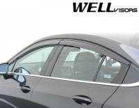 WellVisors - WellVisors Side Window Deflectors Chevrolet Cruze 16-19 with Black trim - Image 4