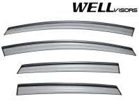 WellVisors - WellVisors Side Window Deflectors Ford Fiesta Hatchback 11-19 With Black Trim - Image 1