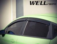 WellVisors - WellVisors Side Window Deflectors Ford Fiesta Hatchback 11-19 With Black Trim - Image 4