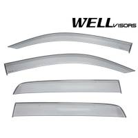 WellVisors - WellVisors Side Window Deflectors Toyota Tacoma 05-15 Double Cab Premium Series - Image 1