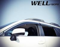 WellVisors - WellVisors Side Window Deflectors Subaru Outback 15-19 With Chrome Trim - Image 3