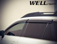 WellVisors - WellVisors Side Window Deflectors Subaru Outback 15-19 With Chrome Trim - Image 4