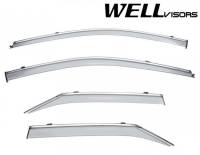 WellVisors - WellVisors Side Window Deflectors Toyota Camry 15-17 With Chrome Trim - Image 1