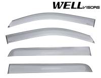 WellVisors - WellVisors Side Window Deflectors Chevrolet Silverado Crew Cab 14-18 Premium Series - Image 1