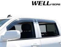 WellVisors - WellVisors Side Window Deflectors Chevrolet Silverado Crew Cab 14-18 Premium Series - Image 3