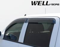 WellVisors - WellVisors Side Window Deflectors Chevrolet Silverado Crew Cab 14-18 Premium Series - Image 4