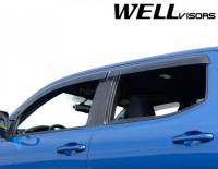 WellVisors - WellVisors Side Window Deflectors Toyota Tacoma 2016+ Double Cab Premium Series - Image 2