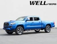 WellVisors - WellVisors Side Window Deflectors Toyota Tacoma 2016+ Double Cab Premium Series - Image 3