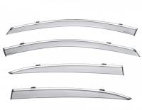 WellVisors - WellVisors Side Window Deflectors Acura TLX 15-20 With Chrome Trim - Image 1