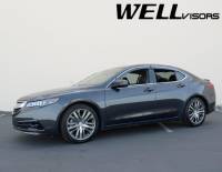 WellVisors - WellVisors Side Window Deflectors Acura TLX 15-20 With Chrome Trim - Image 2