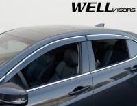 WellVisors - WellVisors Side Window Deflectors Acura TLX 15-20 With Chrome Trim - Image 4