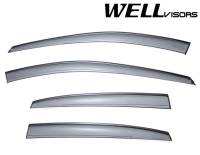 WellVisors - WellVisors Side Window Deflectors Subaru XV Crosstrek 13-17 With Black Trim - Image 1