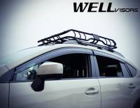 WellVisors - WellVisors Side Window Deflectors Subaru XV Crosstrek 13-17 With Black Trim - Image 3