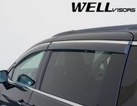 WellVisors - WellVisors Side Window Deflectors Chrysler Pacifica 2017+ with Chrome Trim - Image 2