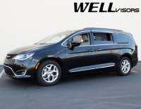 WellVisors - WellVisors Side Window Deflectors Chrysler Pacifica 2017+ with Chrome Trim - Image 4