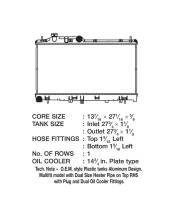 CSF Radiators - CSF 12-16 Subaru Impreza 2.0L OEM Plastic Radiator - Image 2