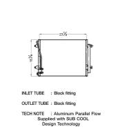 CSF Radiators - CSF 2014 Volkswagen Passat 1.8L A/C Condenser - Image 2