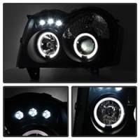 Spyder Auto - Spyder Jeep Grand Cherokee 05-07 Projector Headlights LED Halo LED Blk Smke PRO-YD-JGC05-HL-BSM - Image 2