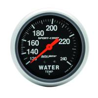 AutoMeter - AutoMeter Sport-Comp 2 5/8in 120-240 F Mechanical Water Temp Gauge - Image 1