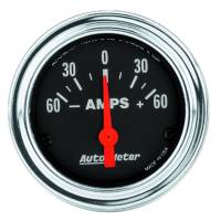 AutoMeter - AutoMeter Traditional Chrome Electrical Ammeter 2 1/6in 60A Gauge - Image 1