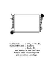 CSF Radiators - CSF 05-07 Volkswagen Jetta 1.9L OEM Intercooler - Image 2