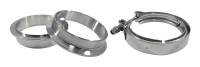 Torque Solution - Torque Solution Stainless Steel V-Band Clamp & Flange Kit - 4in (101mm) - Image 1