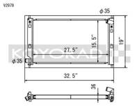 Koyorad Cooling Systems - Koyo V Series Aluminum Radiator 09-15 Mitsubishi Lancer 2.0L I4 Ralliart Turbo (AT) - Image 2