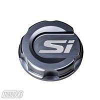 Turbo XS - Turbo XS Oil Cap Gunmetal Grey Si Logo 2017 Honda Civic. - Image 1