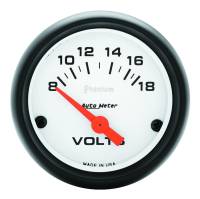 AutoMeter - AutoMeter Phantom 52mm 8-18V Electronic Voltmeter Gauge - Image 1