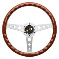 Momo - Momo Indy Steering Wheel 350 mm - Magoany Wood/Brshd Spokes - Image 2