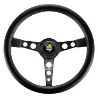 Momo - Momo Prototipo Steering Wheel 350 mm - Black Leather/Wht Stitch/Black Spokes - Image 1