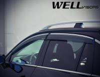 WellVisors - WellVisors Side Window Deflectors Acura RDX 13-18 With Chrome Trim - Image 4