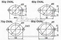 GReddy - GReddy 80mm Oval Exhaust Gasket - Image 3