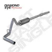 Diamond Eye Exhaust System Kit, 2014 Chevy 4.8L And 5.3L V8 1500 3" Cat Back Single 409 Stainless Steel