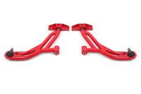 BMR 10-14 Ford Mustang / Shelby GT500 Non-Adj. Lower A-Arms (Poly/Delrin) - Red