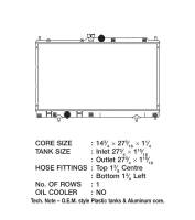 CSF Radiators - CSF 03-07 Mitsubishi Lancer 2.0L OEM Plastic Radiator - Image 2