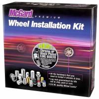 McGard 5 Lug Hex Install Kit w/Locks (Cone Seat Bolt) M14X1.5 / 17mm Hex / 30.5mm Shank L. - Black