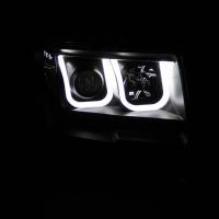 ANZO Headlights, Tail Lights and More  - ANZO 2009-2014 Ford F-150 Projector Headlights w/ U-Bar Black - Image 2